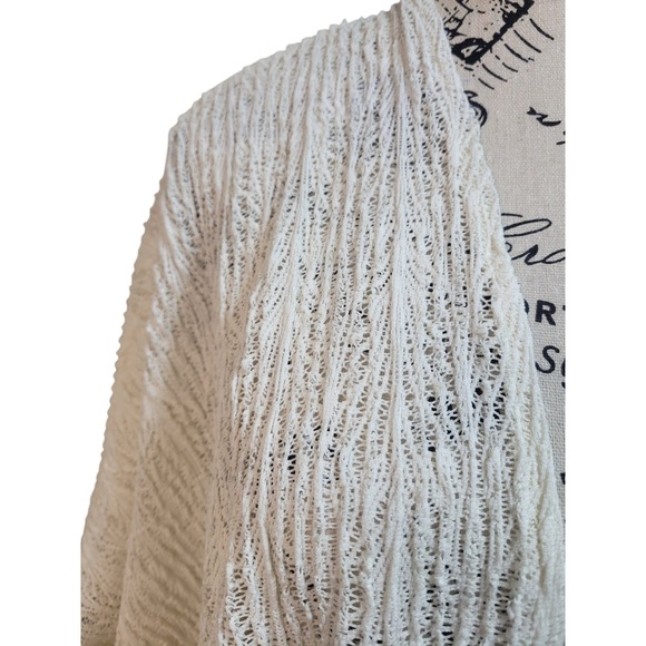 Maurices CoastalChic Cardigan One Size Off White Women's Festival / Whimsigoth - Picture 4 of 11